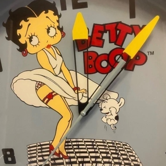 Betty Boop Other - King Features Betty Boop 20" Neon Wall Clock 1998